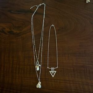 Two silver necklaces